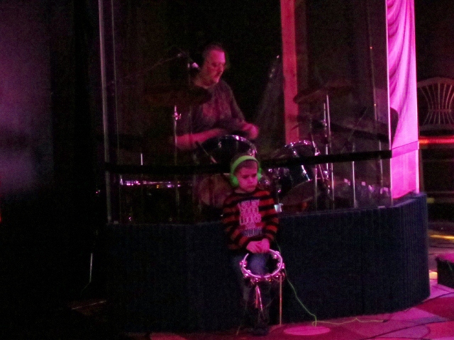 Logan and Daddy worshipping together! 